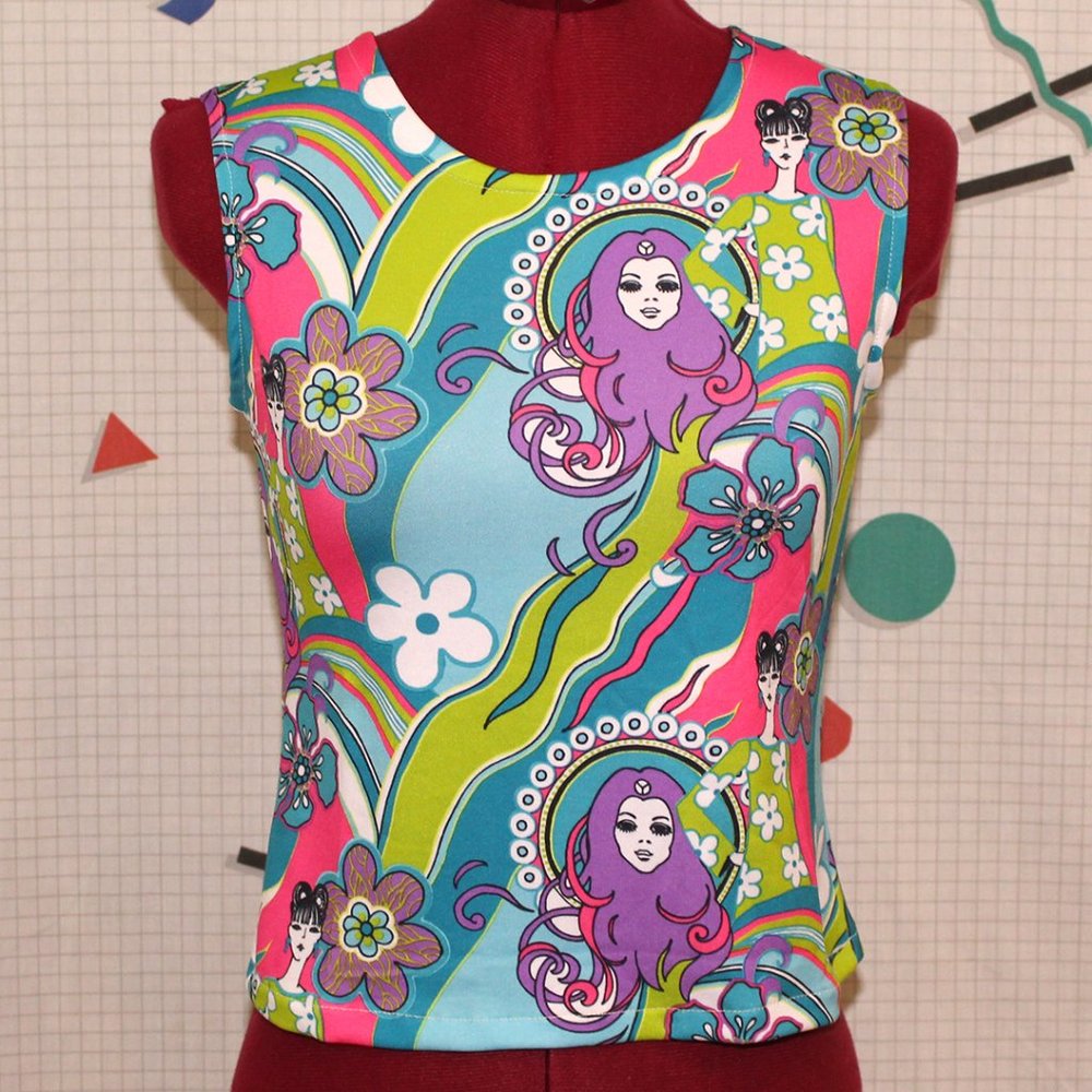 Handmade colorful top